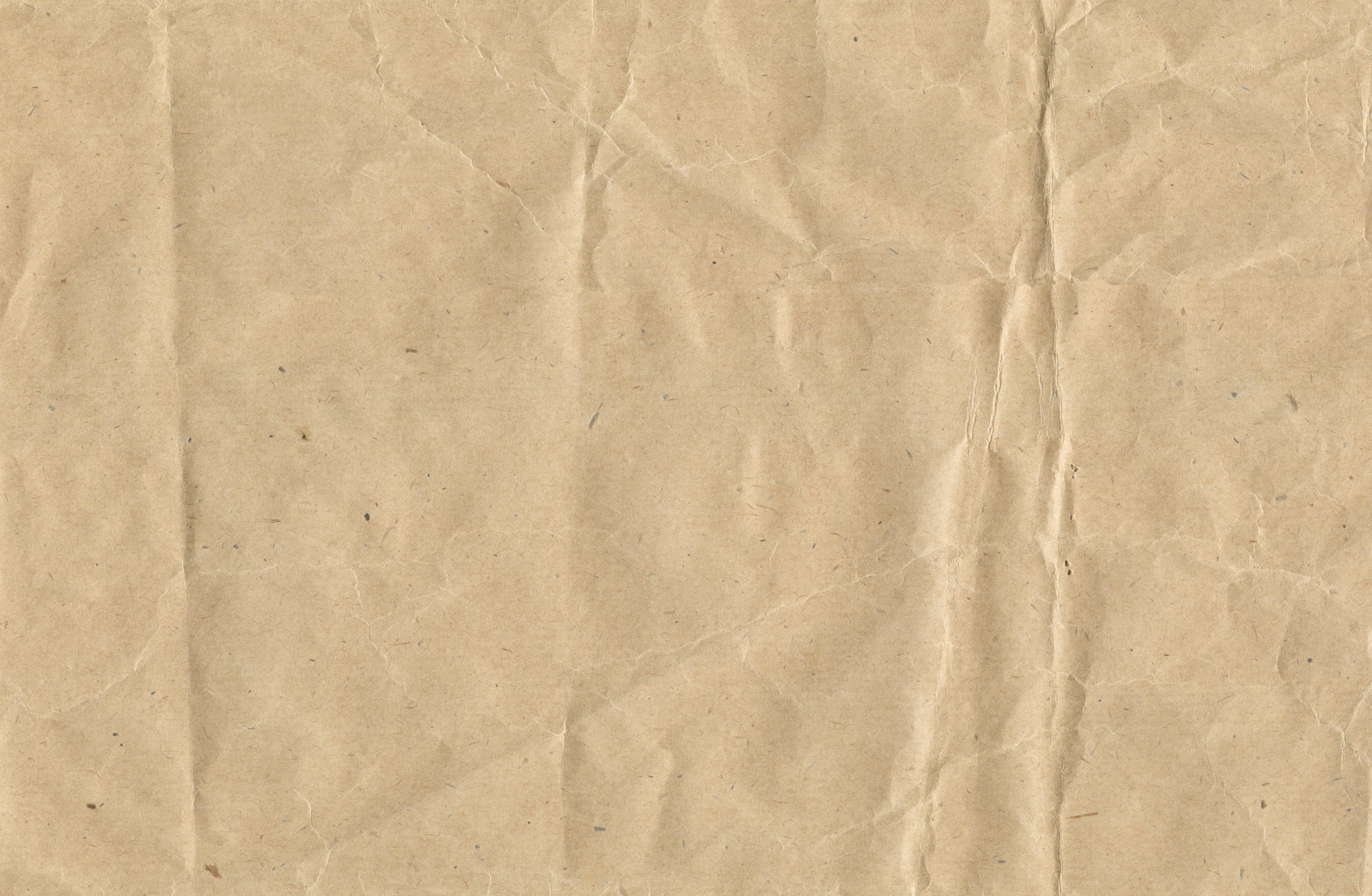 Crinkled brown paper