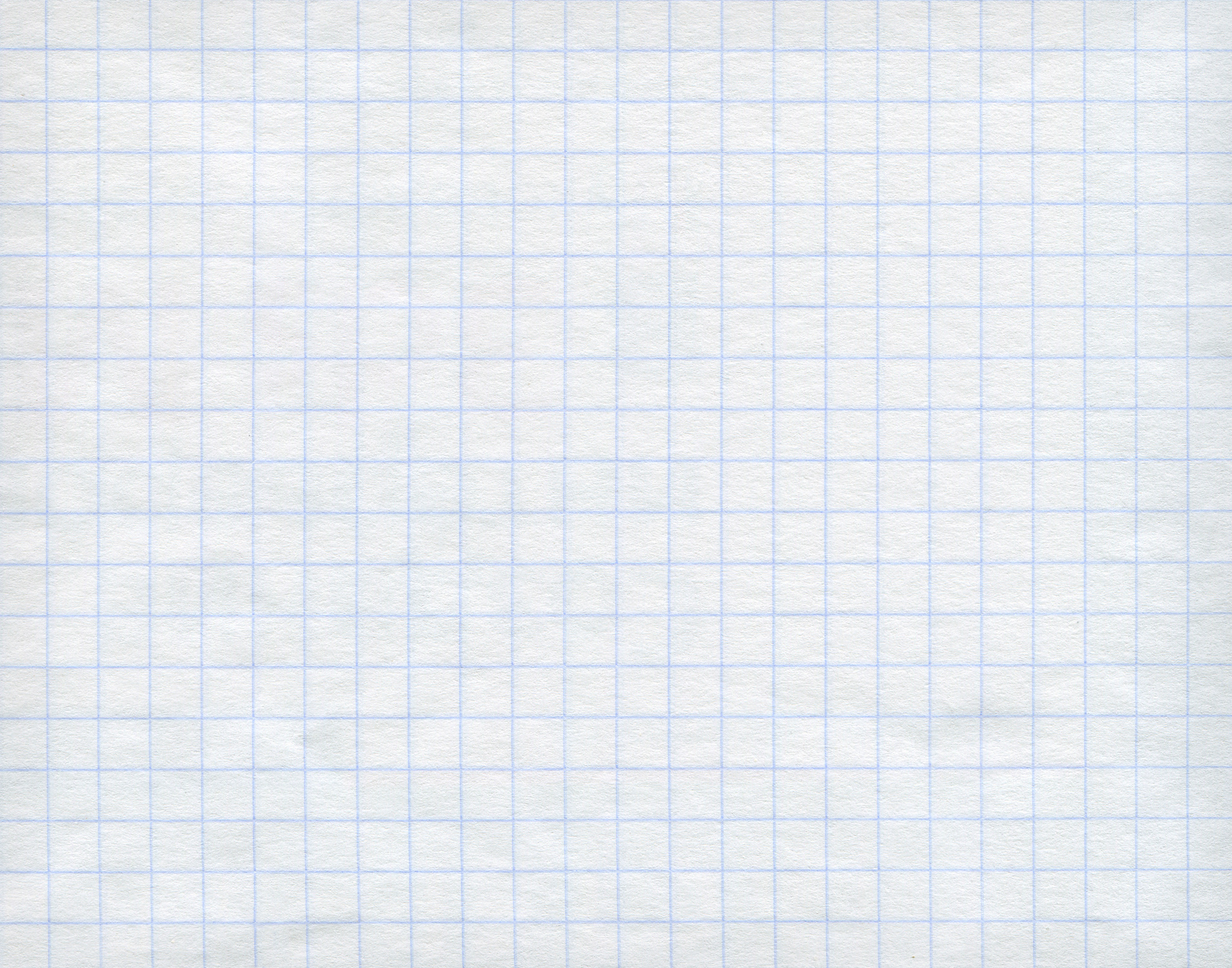 Blue graph paper on white background.